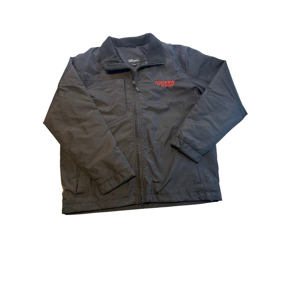 Port Authority J354 Challenger Jacket Mens Large Black Fleece Lined Kaiser Logo